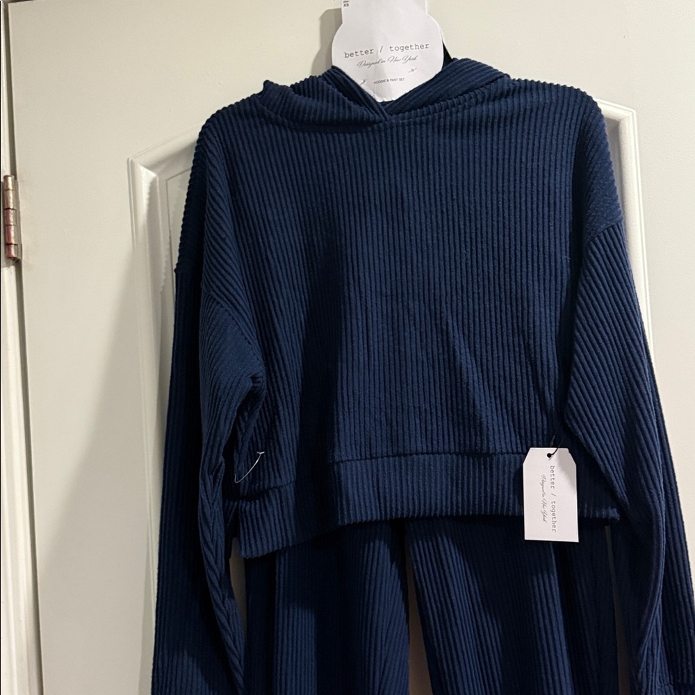 Together Black Ribbed Knit Set - Picture 3 of 5